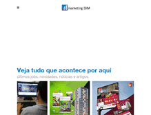 Tablet Screenshot of marketingsim.com.br